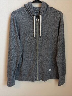 Vuori Women’s Sz L Halo Performance Hoodie Heather Dreamknit Full Zip Sweatshirt